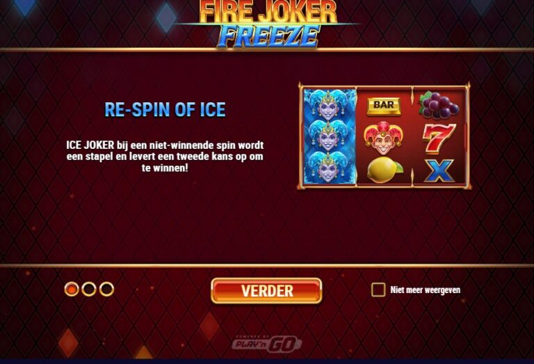 Screenshot 1 van Fire Joker Freeze
